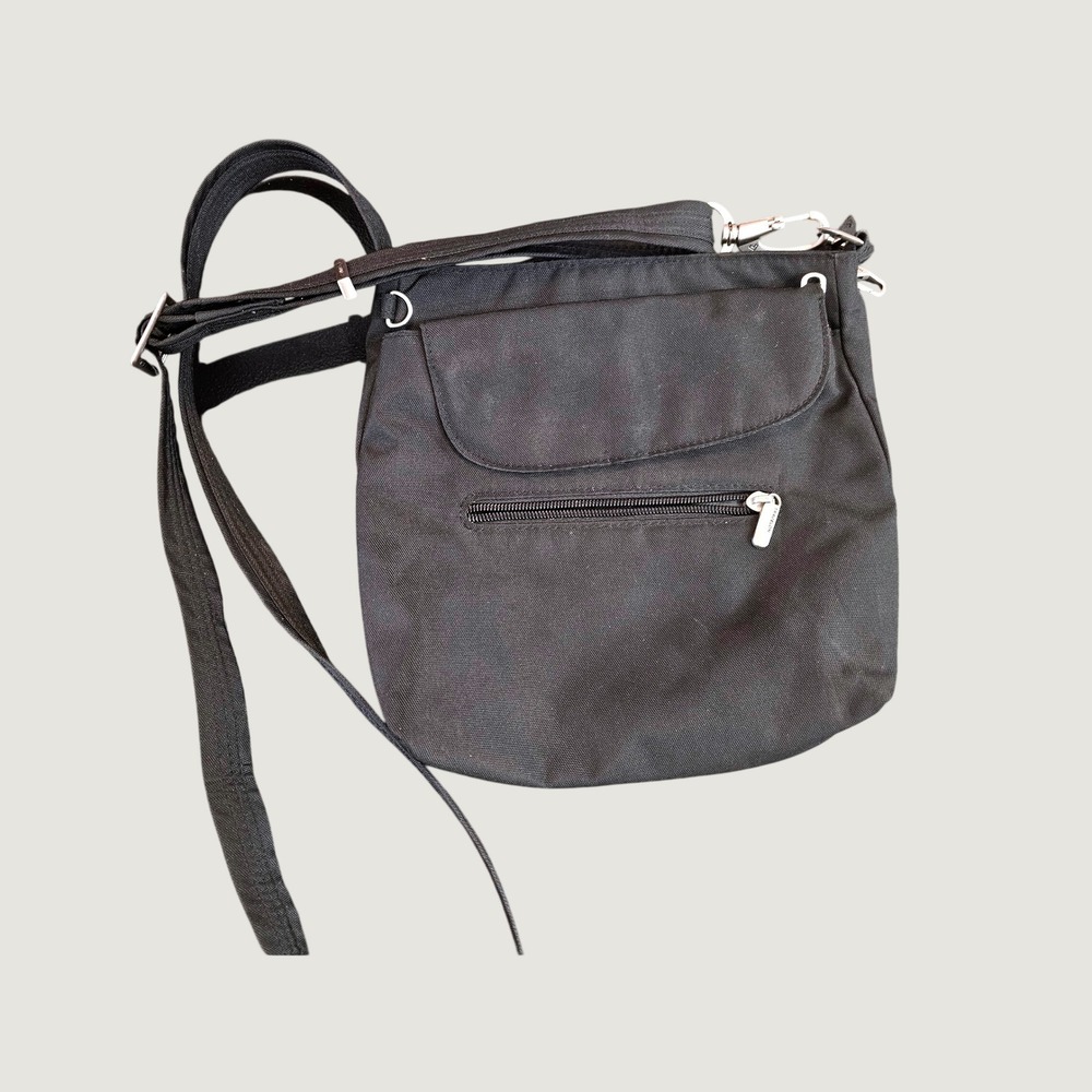 Travelon Crossbody Bag Small 8x10 Women Black Anti-Theft RFID st12